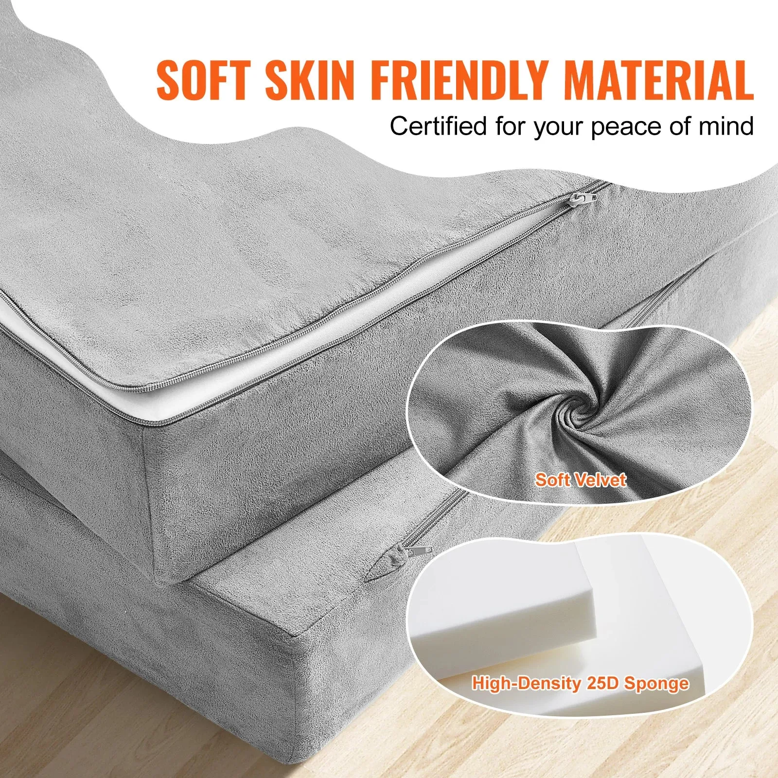 25D Sponge Modular Couch With High-Density For Bedroom And Playroom