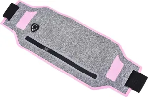 2PCS Ultra-thin Waist Pouch Wallet Belt Bags Fashion Running Sport Bum Bag Pack Travel Belly Waist Money Belt For Fitness and Running(Pink)