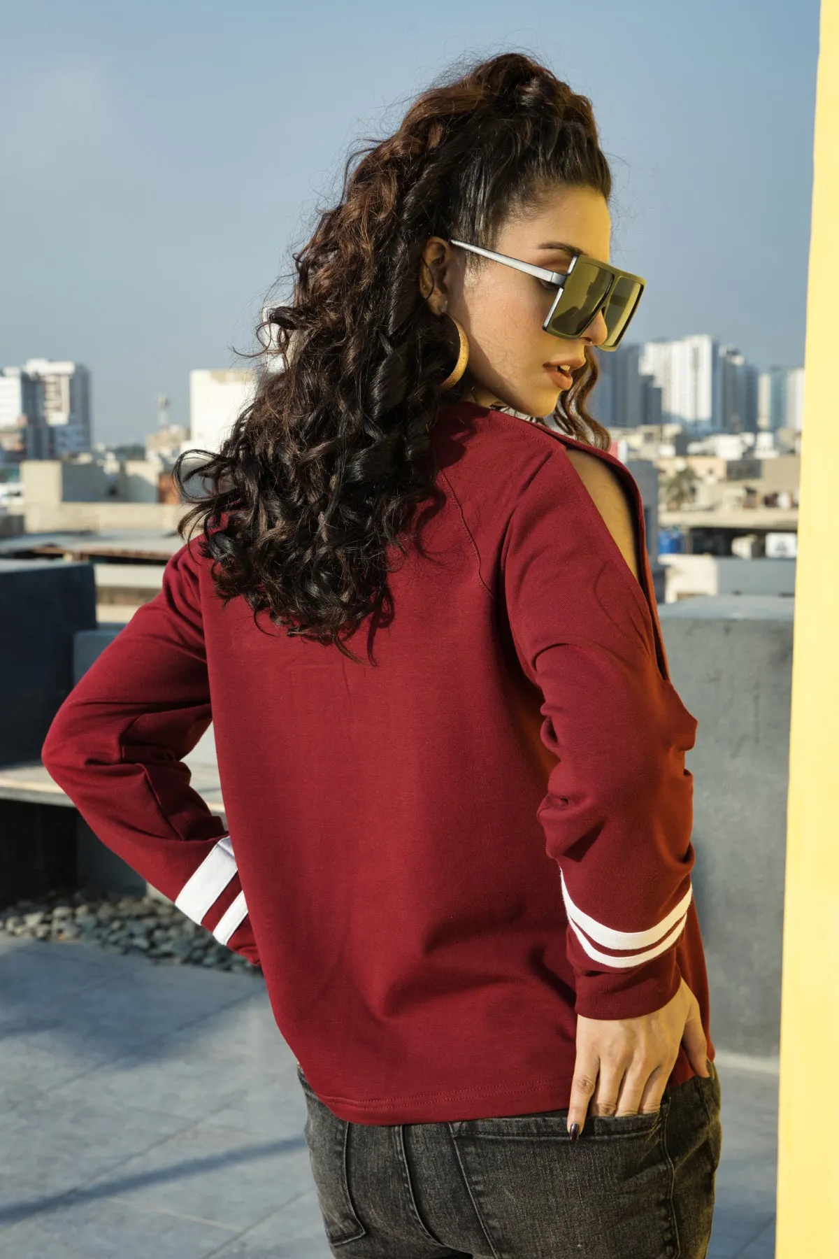Adventure Soul Cold Shoulder Sweatshirt - W21 - WSW0016