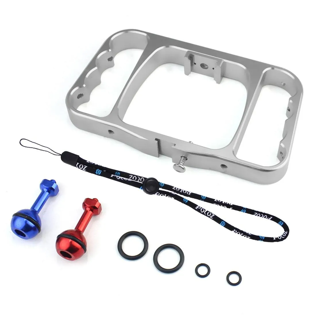 Aluminum Dual Handheld Diving Light Arm Mount for Action Cameras