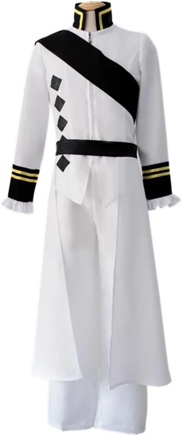 Anime Cosplay Mikaela Hyakuya Costume White Mens Suit Ferid Uniform Cloak Halloween Outfit
