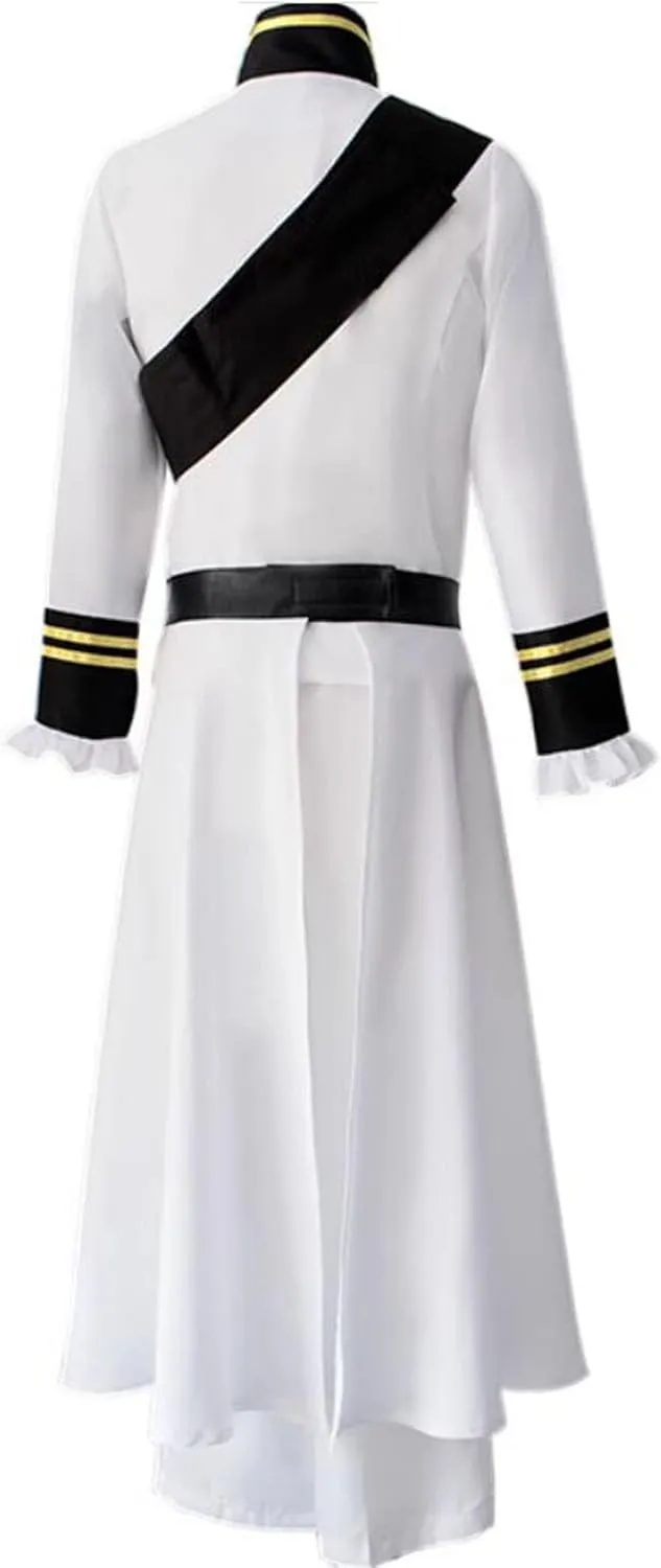 Anime Cosplay Mikaela Hyakuya Costume White Mens Suit Ferid Uniform Cloak Halloween Outfit