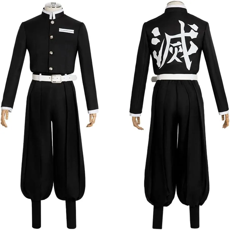 Anime Rengoku Cosplay Costumes Adult Rengoku Costumes Halloween Cosplay Cloak Kimono Outfit With Earring For Wig