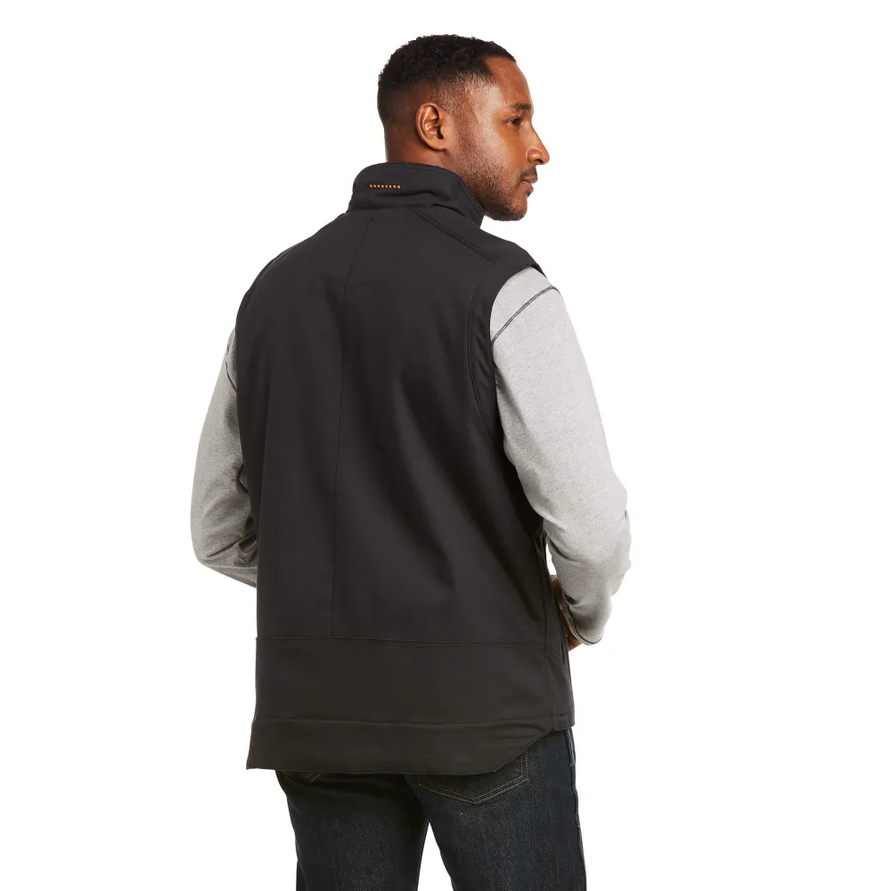 Ariat Mens Rebar Black DuraCanvas Work Vest - 10023933