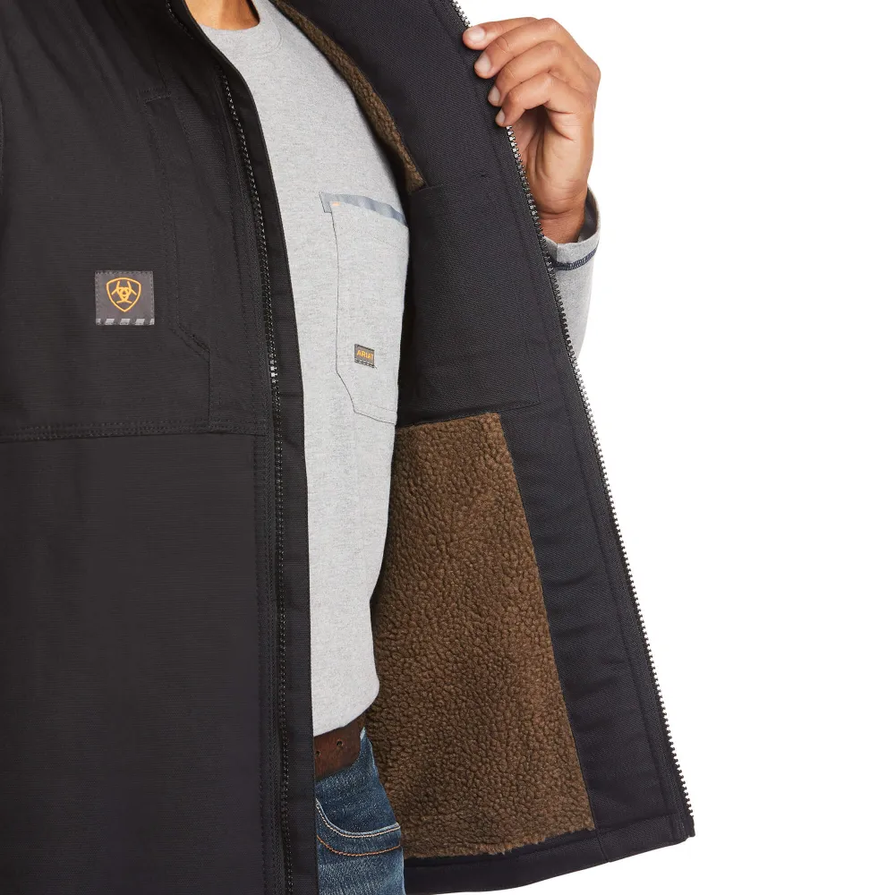 Ariat Mens Rebar Black DuraCanvas Work Vest - 10023933