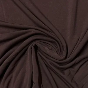 Auburn Brown Bamboo Stretch French Terry Fabric - 265 GSM, $12.86/yd, 15 Yards