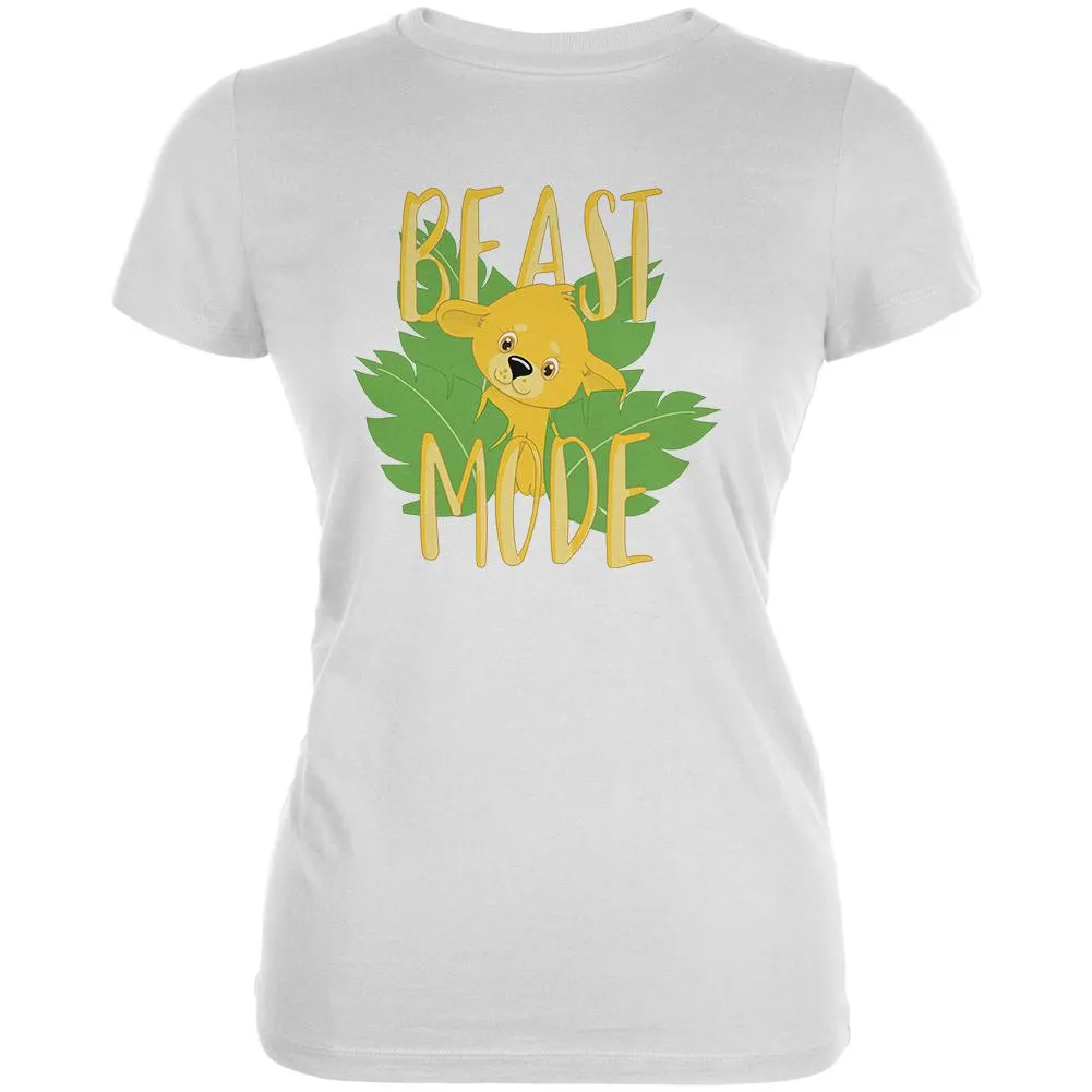 Beast Mode Cute Lion Cub Juniors Soft T Shirt