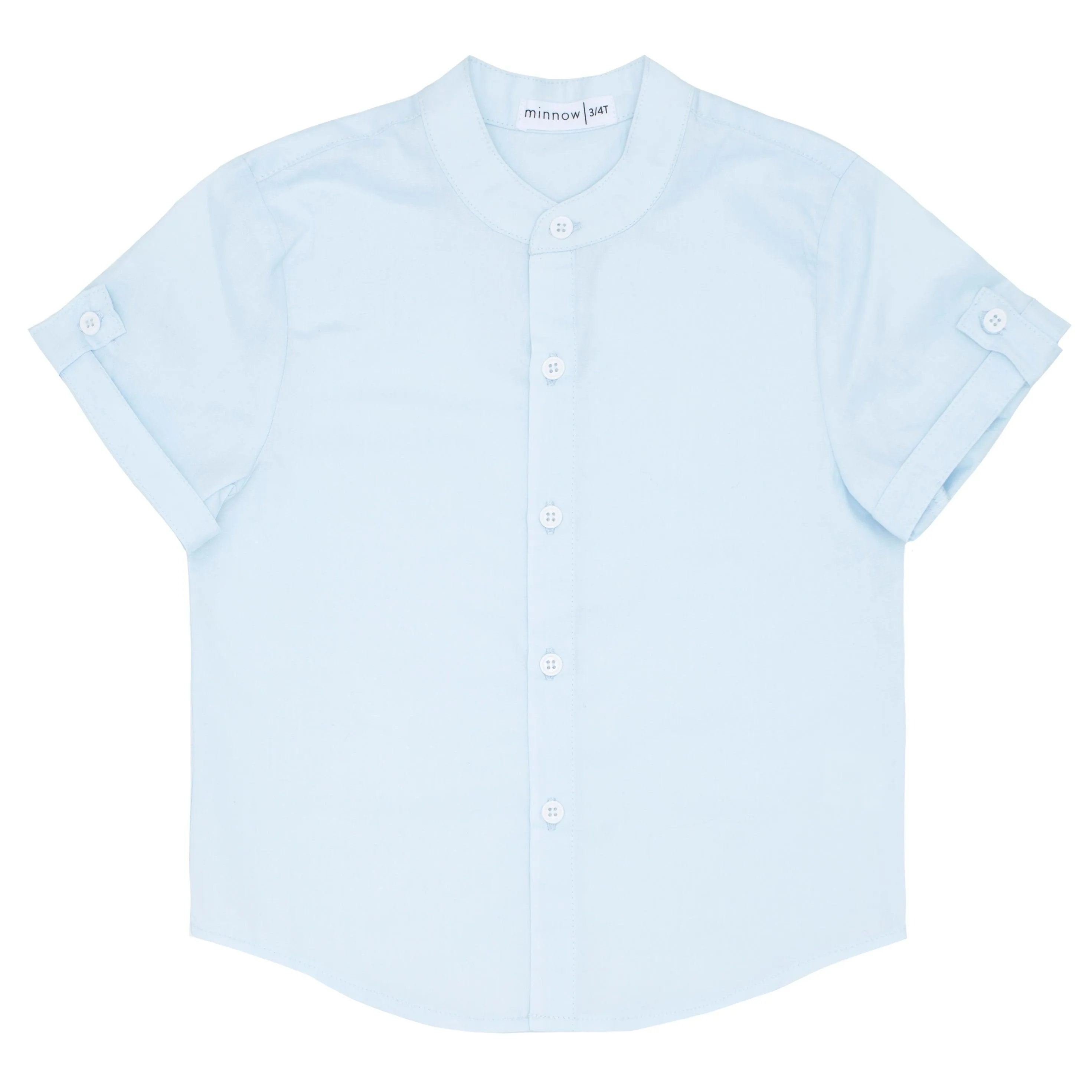 boys light blue button down shirt