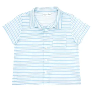 boys peri blue stripe button down shirt