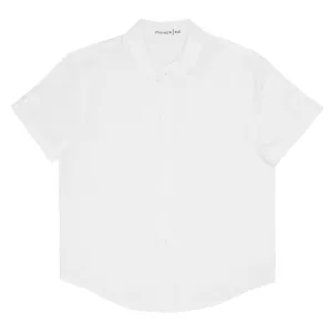 boys white button down shirt