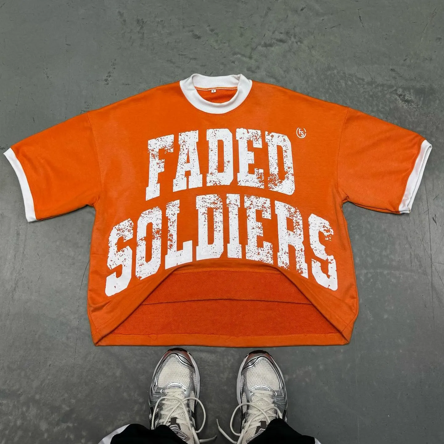 Casual Streetwear Faded Soldiers Printed T-shirt