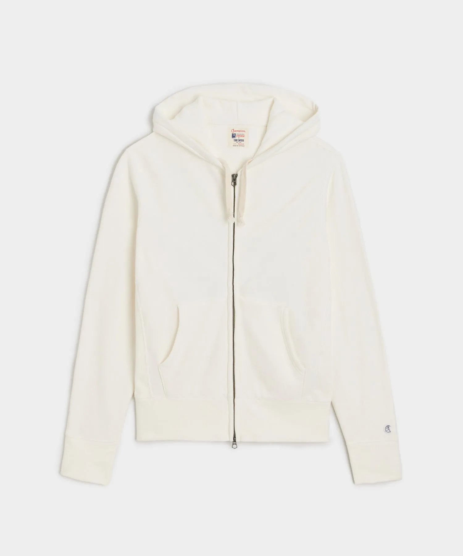 Champion Midweight Full Zip Hoodie in Bisque