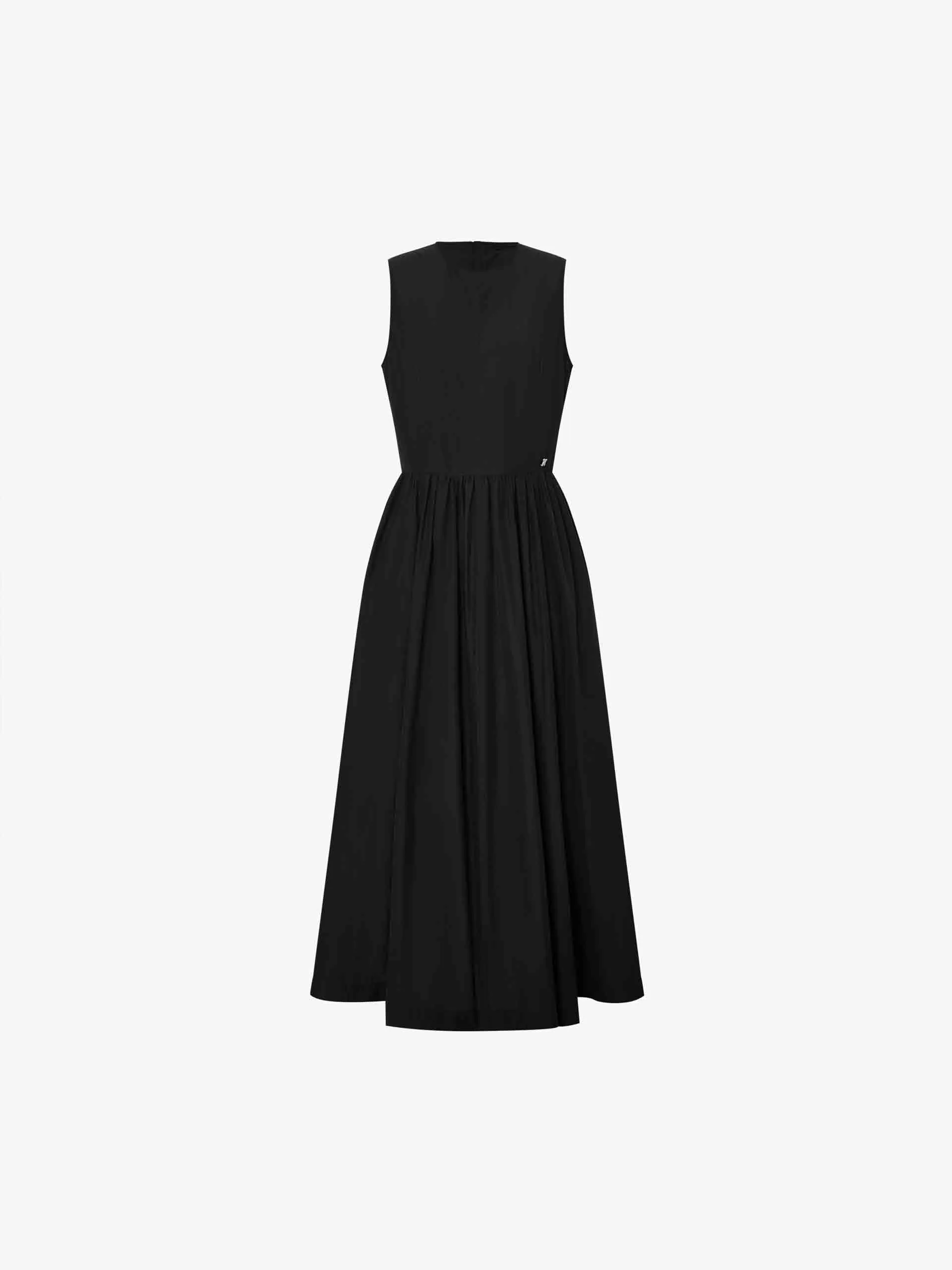 Cotton Blend Sleeveless Dress