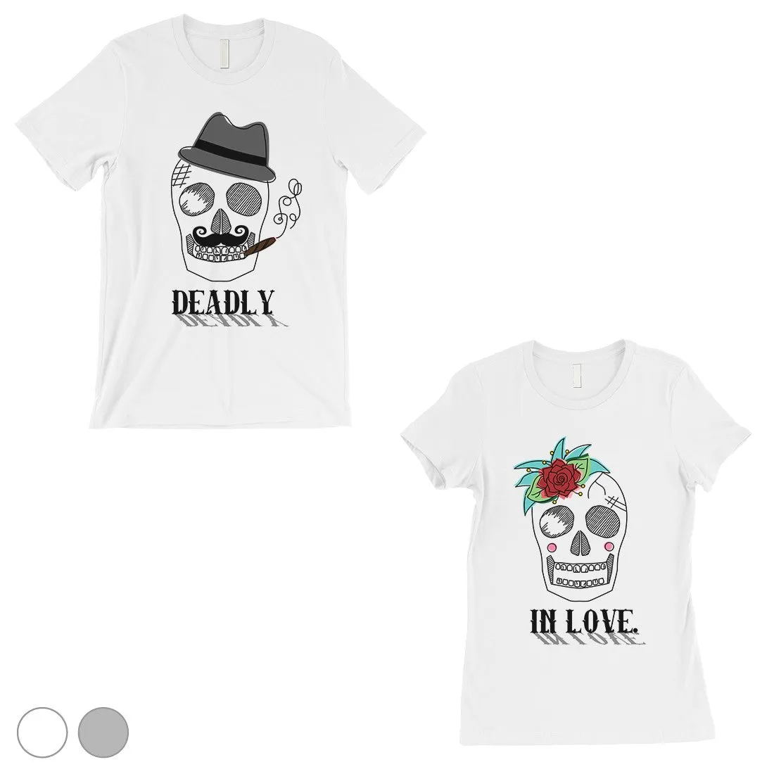 Deadly In Love Matching Couple Gift Shirts