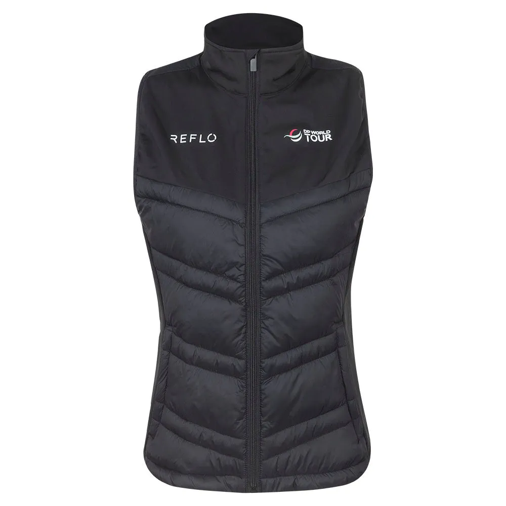 DP World Tour Reflo Women's Black Padded Gilet