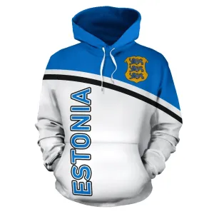 Estonia All Over Hoodie - Curve version - BN04