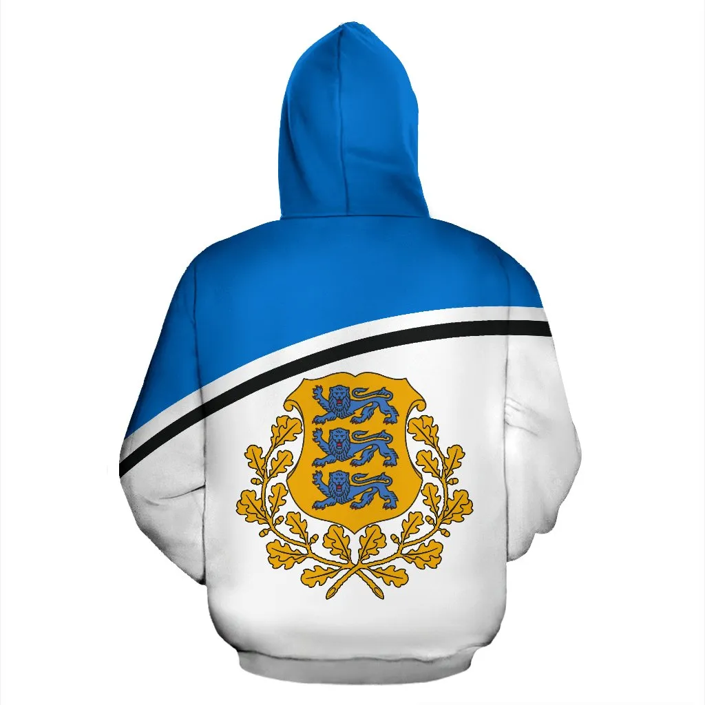 Estonia All Over Hoodie - Curve version - BN04