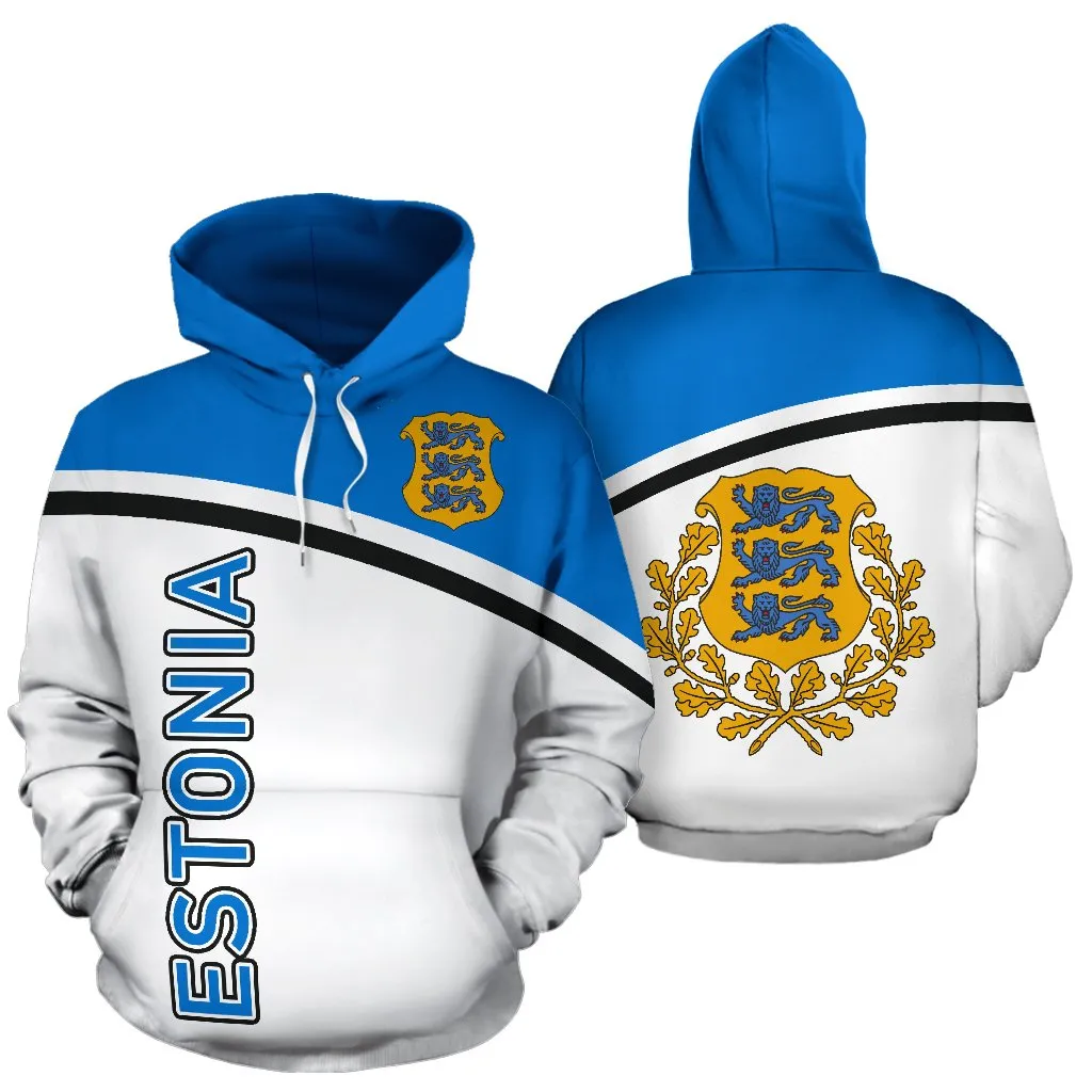 Estonia All Over Hoodie - Curve version - BN04