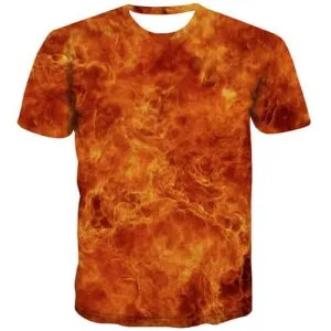 Flame T shirts Men Abstract Tshirts Novelty Leisure T shirts Funny Harajuku Tshirt Printed Gothic Shirt Print Short Sleeve