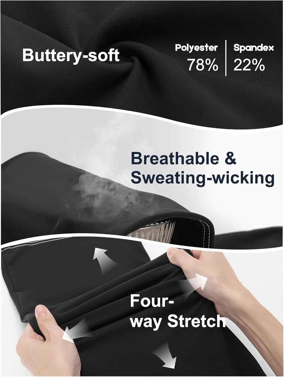 Flare Leggings for Women, Stretchy High Waisted Bootcut Workout Yoga Pants Tummy Control Butt Lift Bell Bottom Jeans