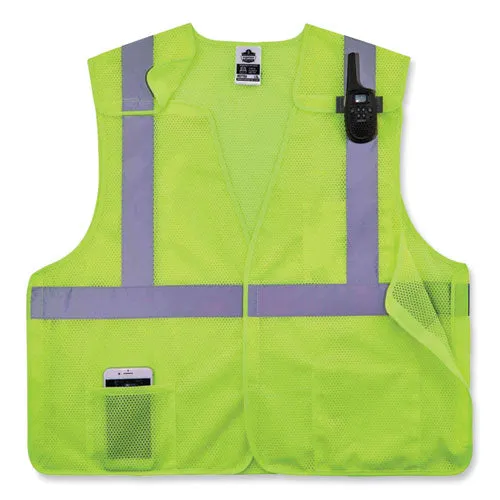 Glowear 8217ba Class 2 Breakaway Mesh Vest, Polyester, 4x-large/5x-large, Lime, Ships In 1-3 Business Days
