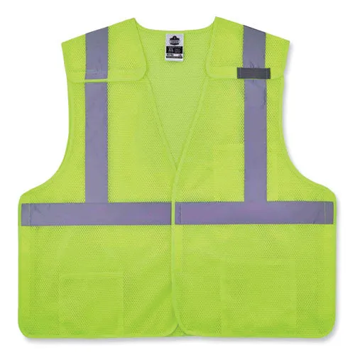 Glowear 8217ba Class 2 Breakaway Mesh Vest, Polyester, 4x-large/5x-large, Lime, Ships In 1-3 Business Days