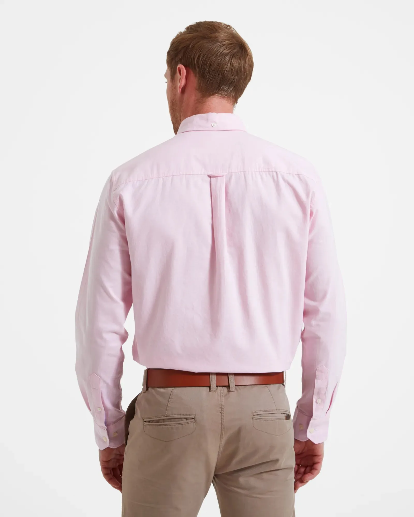 Holt Soft Oxford Tailored Shirt - Light Pink