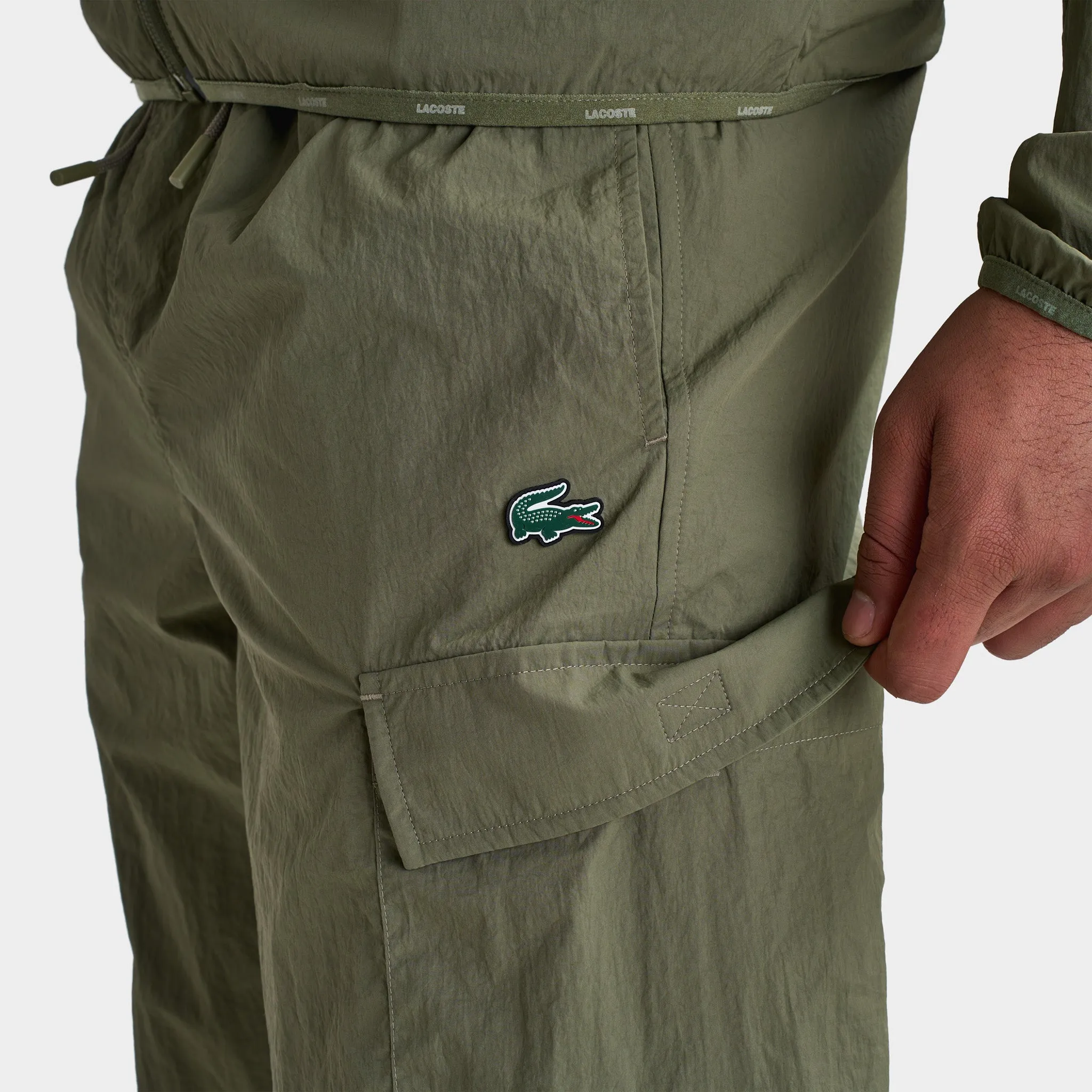 Lacoste Lightweight Taffeta Cargo Pants / Khaki