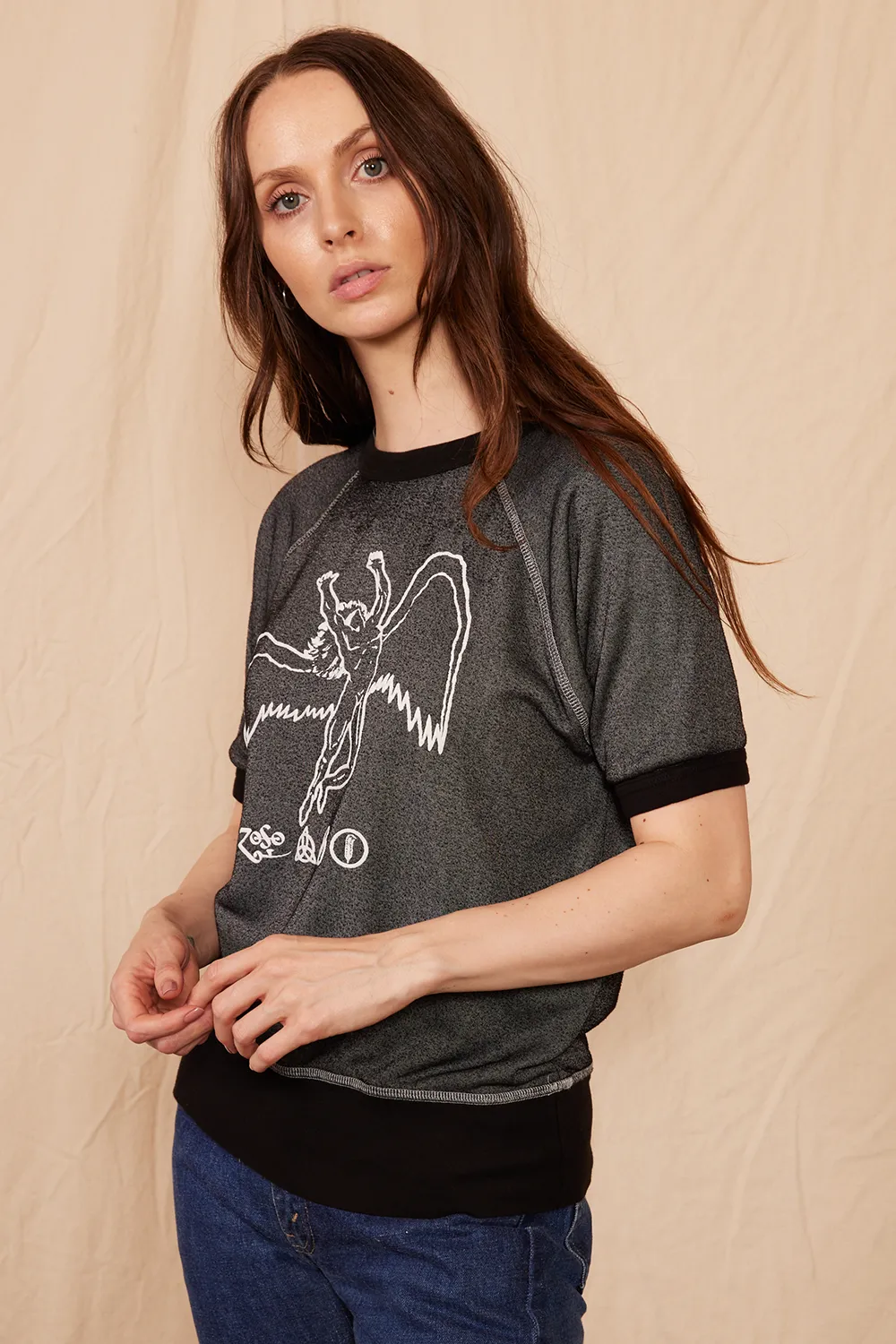 Led Zeppelin Short Sleeve Icarus Raglan by People of Leisure