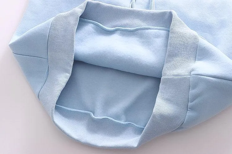 Letter Hooded Cashmere Padded Warm Sweater