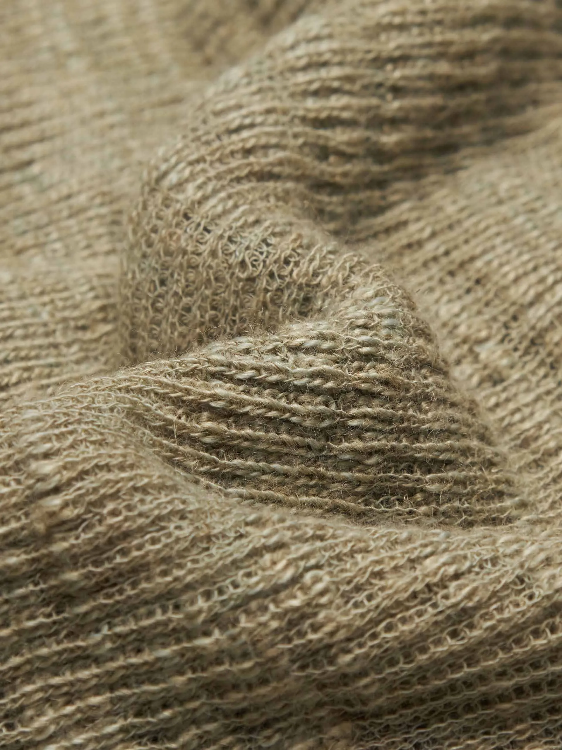 Linen Blend Long Cardigan