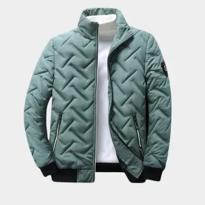 Men's Cotton Padded Jacket - Warm Casual Coat - Zip-Up - Multiple Colours