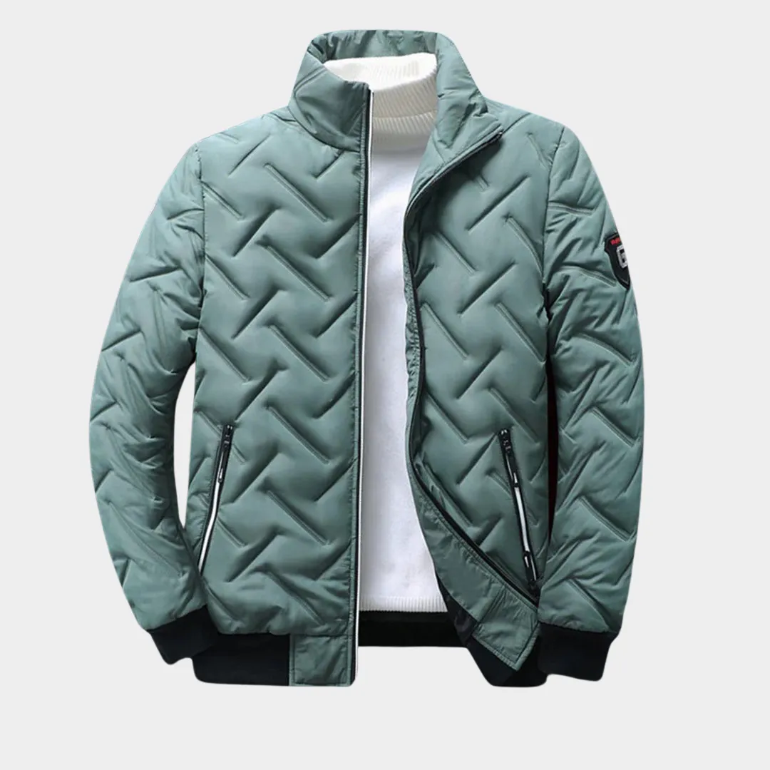 Men's Cotton Padded Jacket - Warm Casual Coat - Zip-Up - Multiple Colours