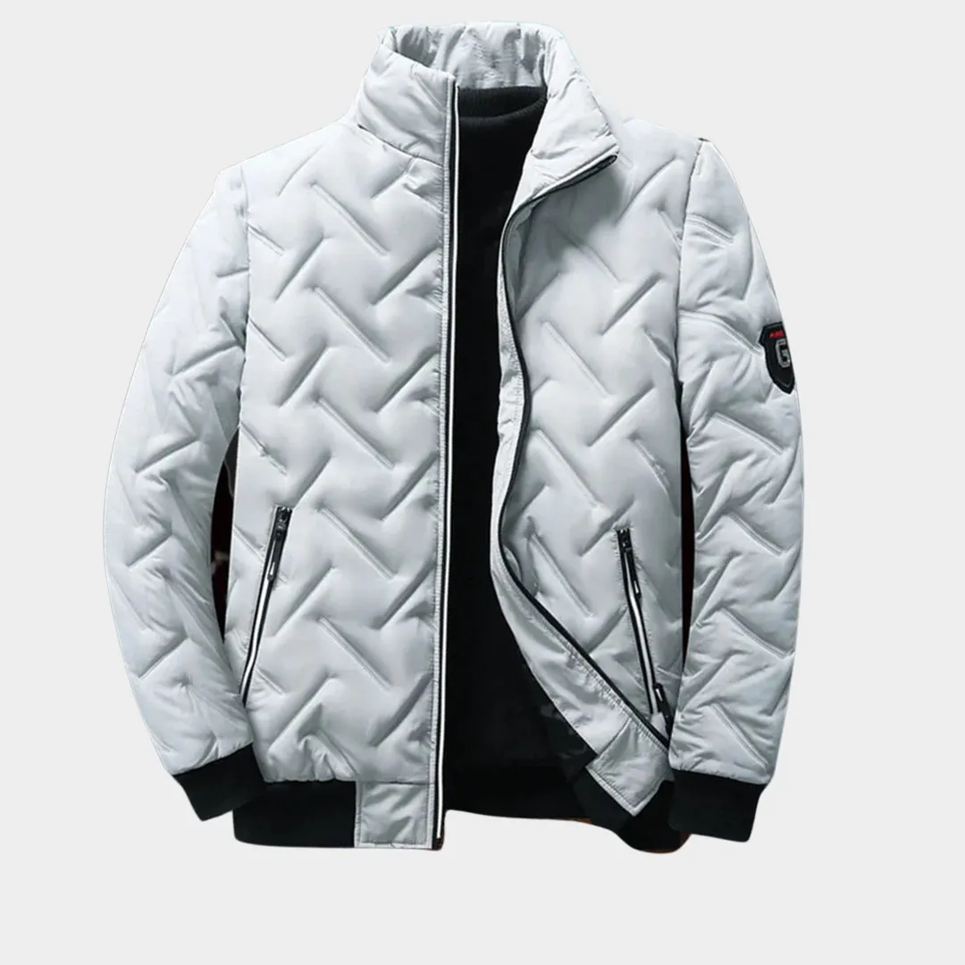 Men's Cotton Padded Jacket - Warm Casual Coat - Zip-Up - Multiple Colours