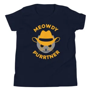Meowdy Purrtner Kid's Youth Tee