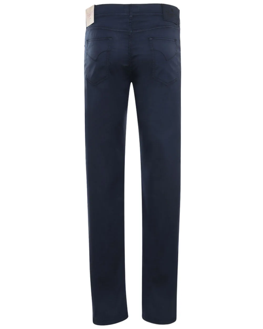 Navy Cotton Blend Lightweight Stretch Chino Pant