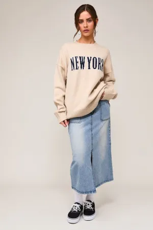 NEW YORK SWEATER - CREAM