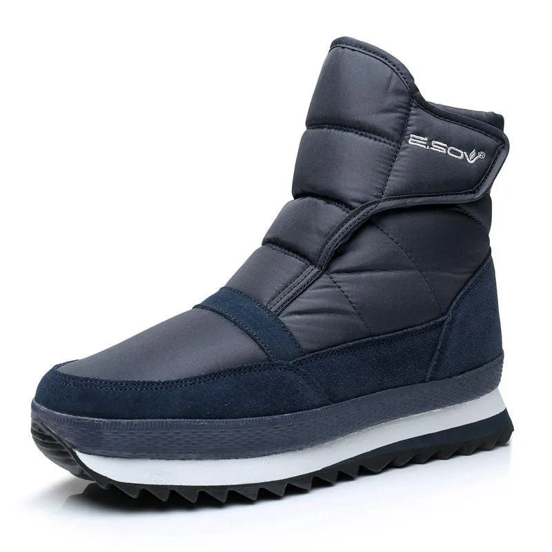 Outdoor Men's Warm Thick-soled Cotton Shoes