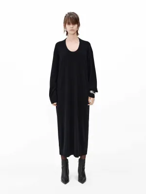 Scoop Neck Loose Dress