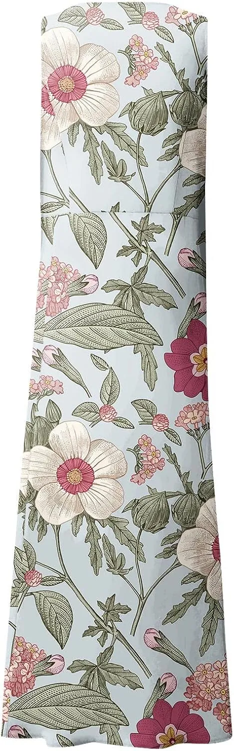Tank Maxi Dress for Women with Pockets Summer Beach Dresses Casual Loose Fit Cotton Flowy Sundress Plus Size