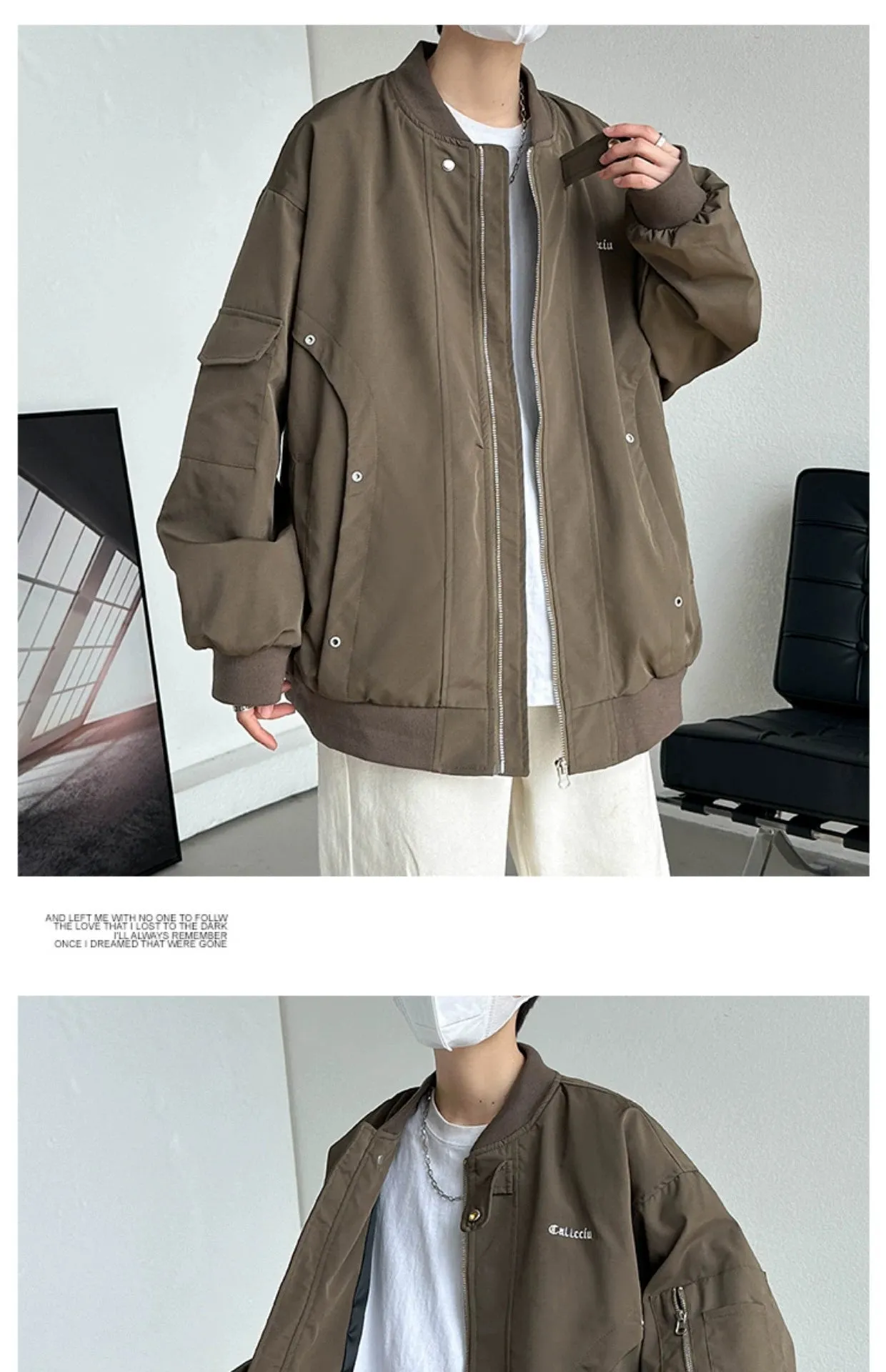 Trendy Spring and Autumn Loose Street Pilot Jacket