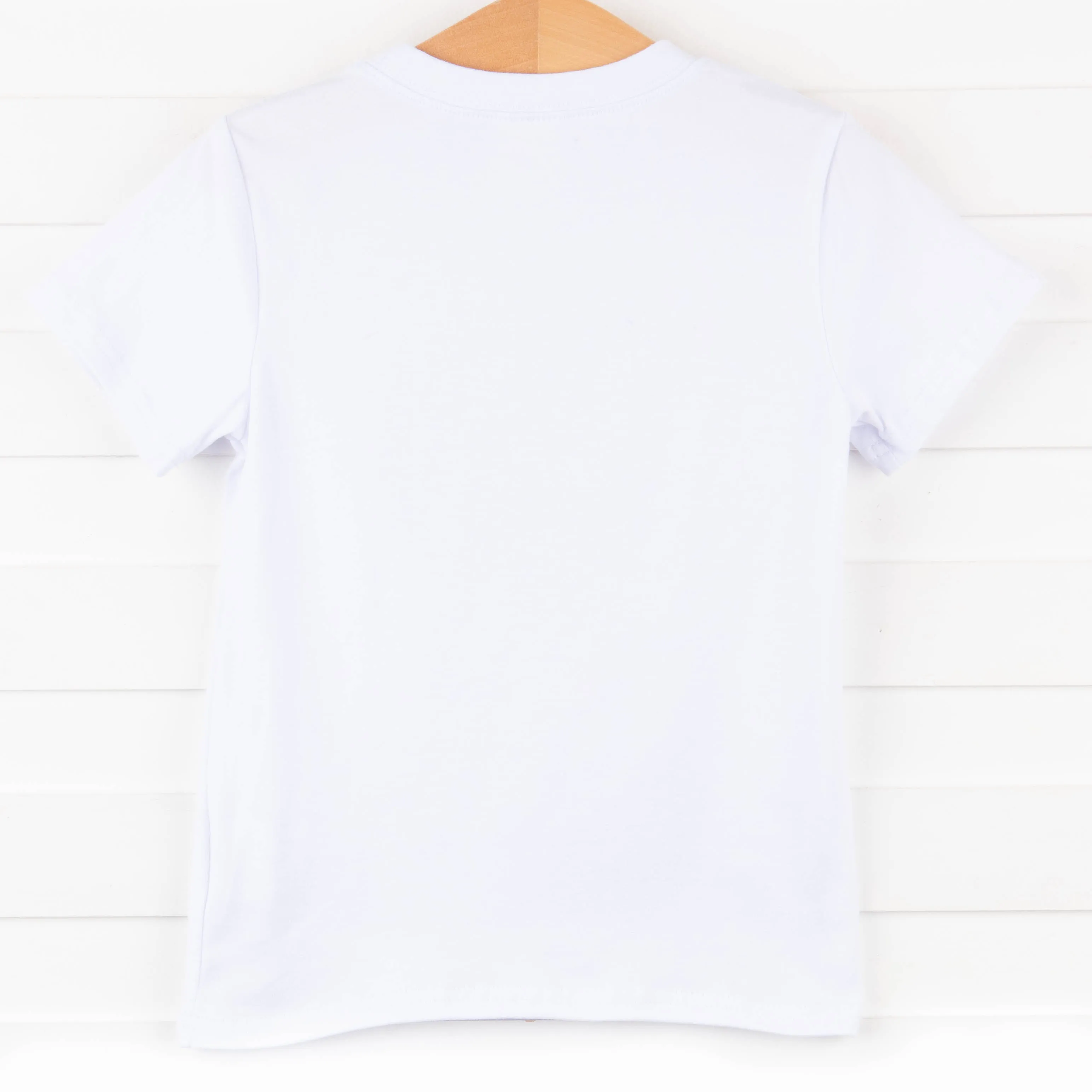 Tugboat Captain Applique Shirt, White