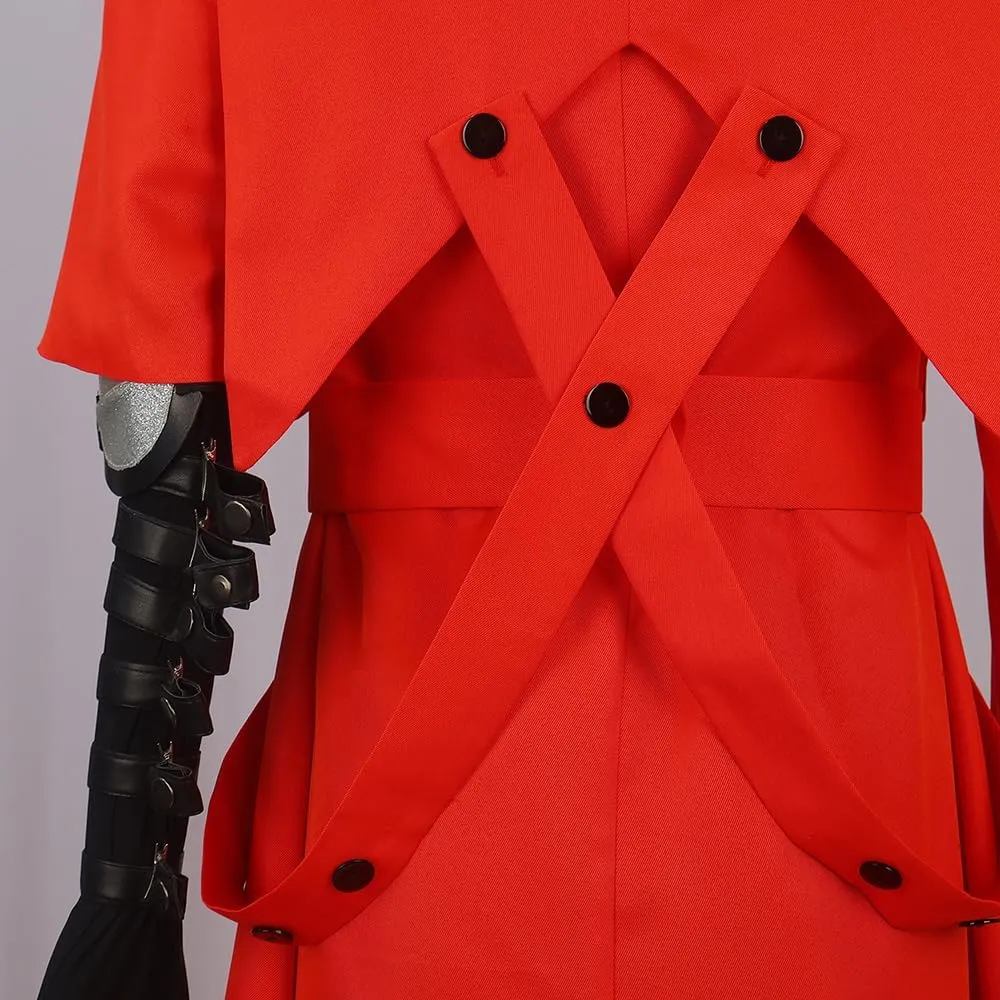 Vash Cosplay,Vash Costume Cloak Vash Cosplay Outfit Uniform Red Halloween Men