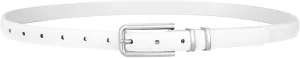 VONMELLI Women Skinny Leather Belt Thin Waist Belt for Women Jeans Dress Fashion Ladies Belt with Gold Buckle