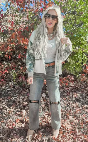 Washed Camo Jacket w/ Hood**