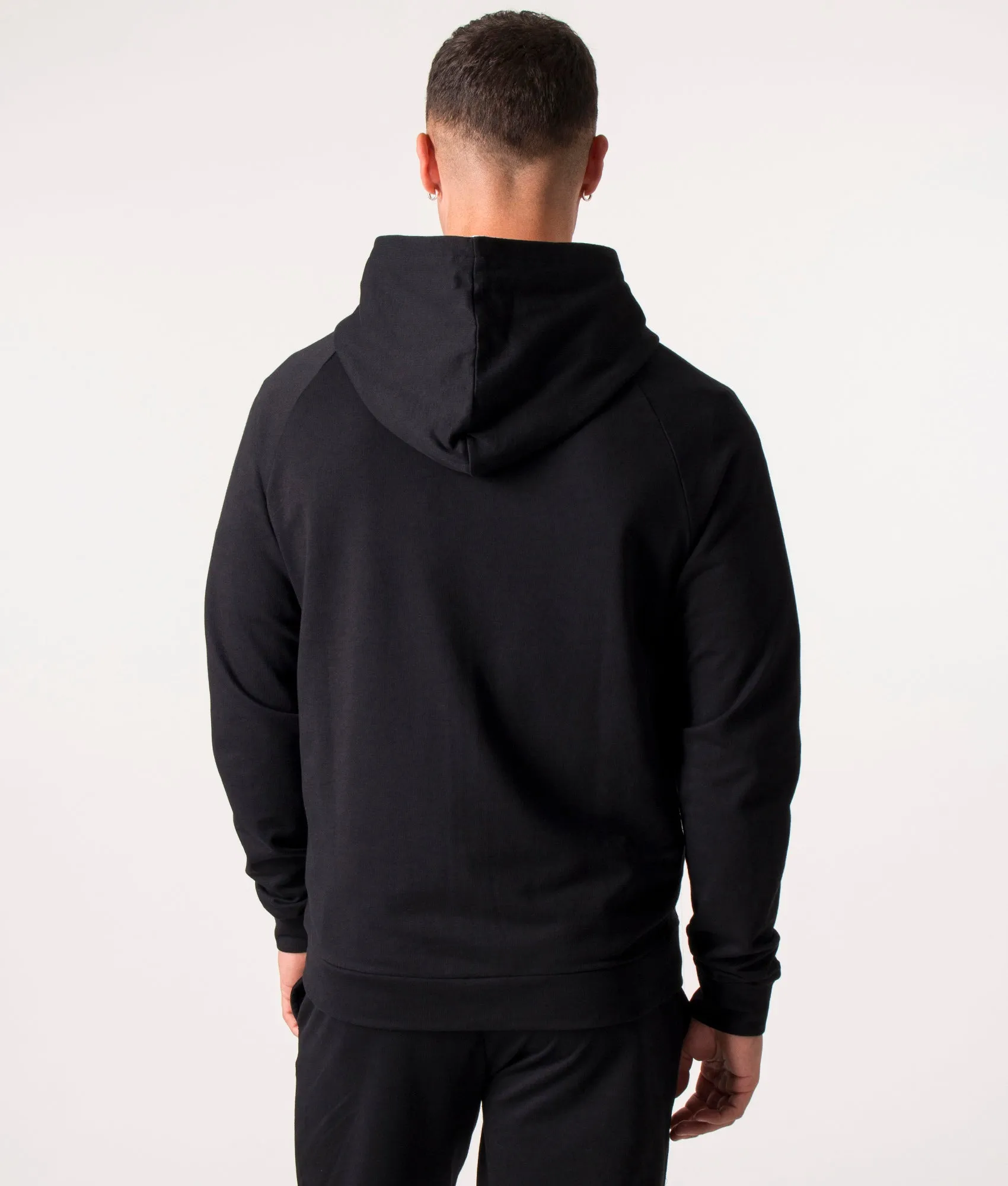Zip Through Authentic Logo Stripe Hoodie